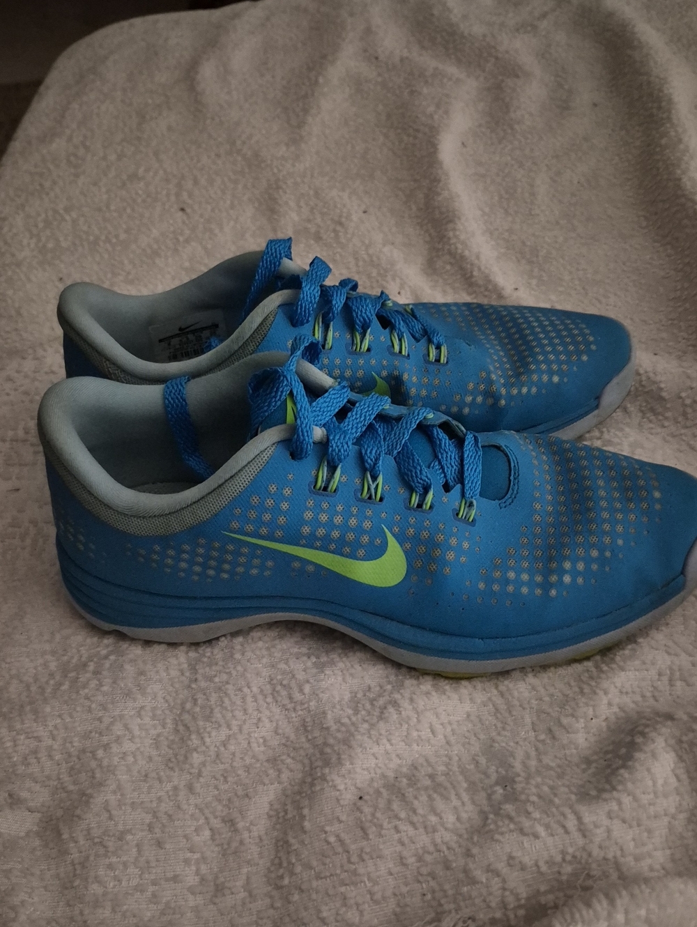 Nike Women's Lunar Empress golf shoes  Blue Lagoon Flash Lime Sz 8